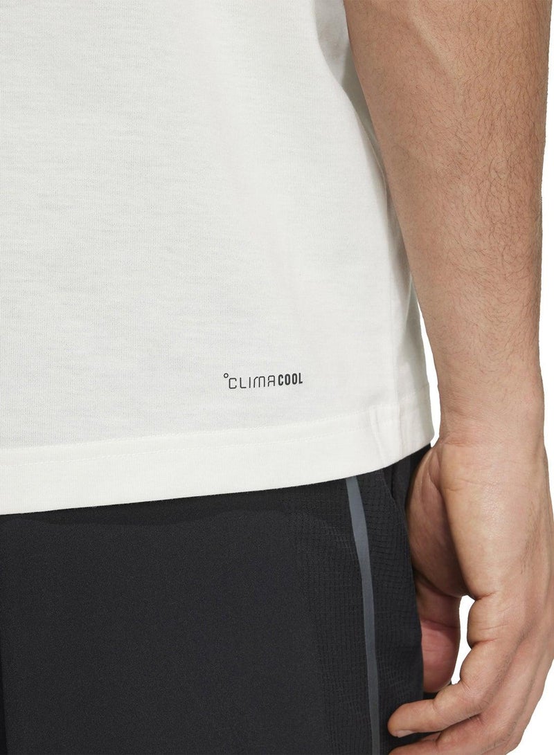 اديداس تيشيرت رجالي أبيض برسومات - Image 3